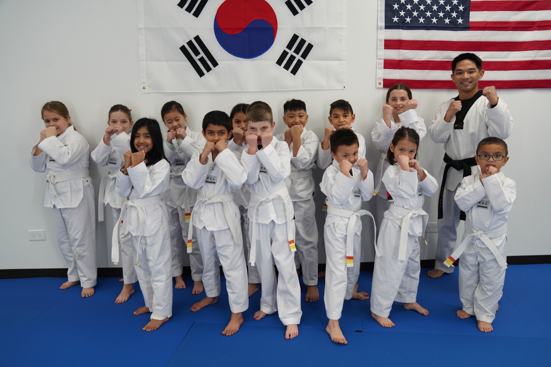 Super Kids students training Taekwondo at WK Martial Arts